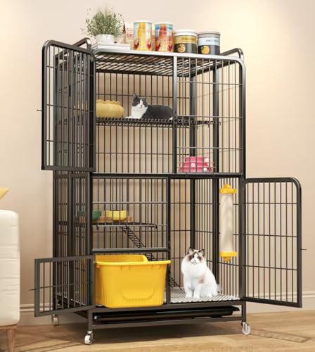 特大4段ケージ 底網なしタイプ 約92.5×59.0×144.8cm キャット ケージ4